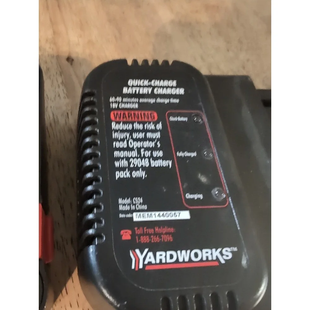 Yardworks‎ 18v Battery And Charger